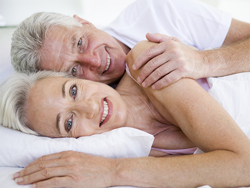 older couple sleeping